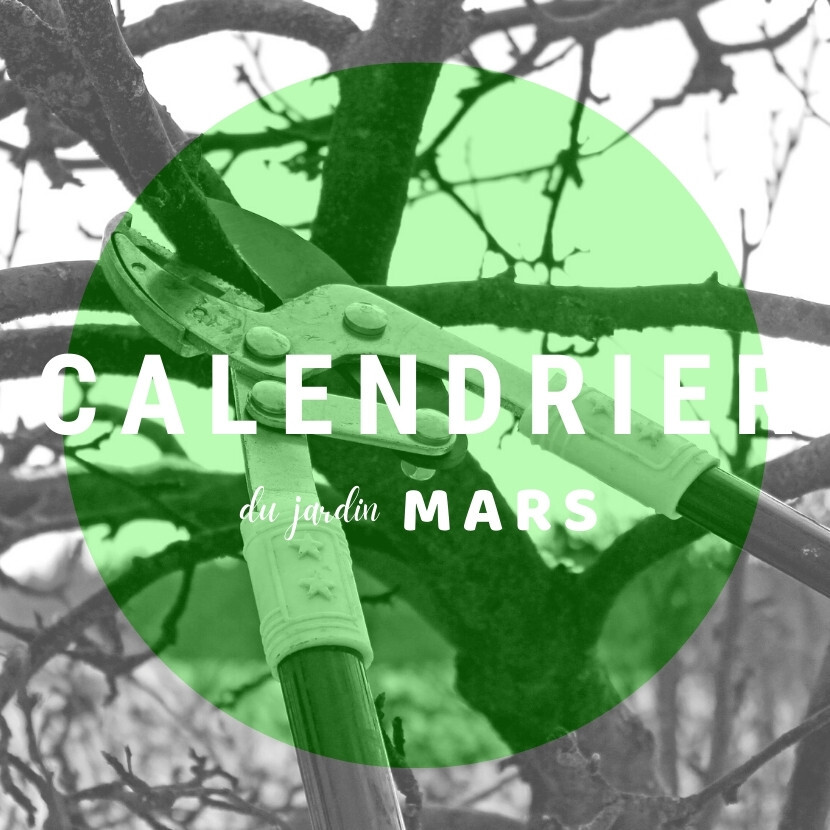 Calendrier du jardin de mars