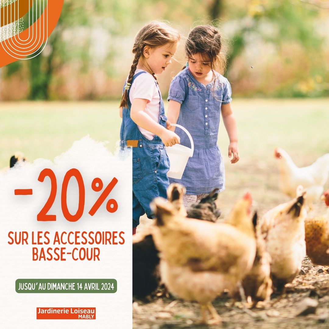 -20% sur les accessoires basse-cour